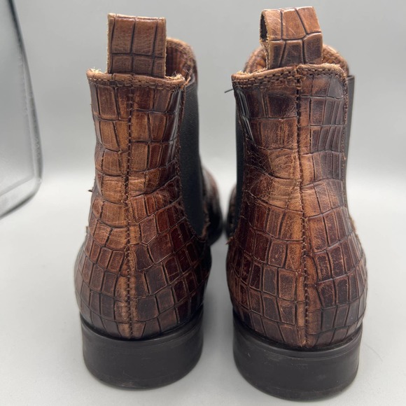 Dungelmann womens reptile print ankle boots sz 38 - Picture 6 of 10